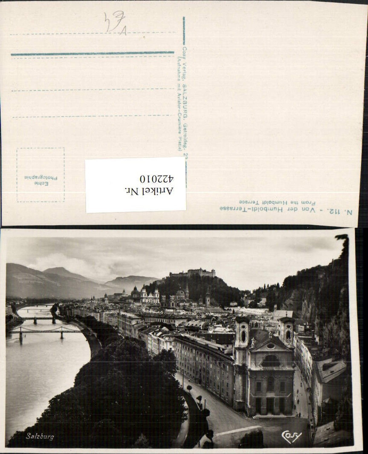 422010,Salzburg Teilansicht m. Festung von d. Humboldt-Terrasse pub Cosy