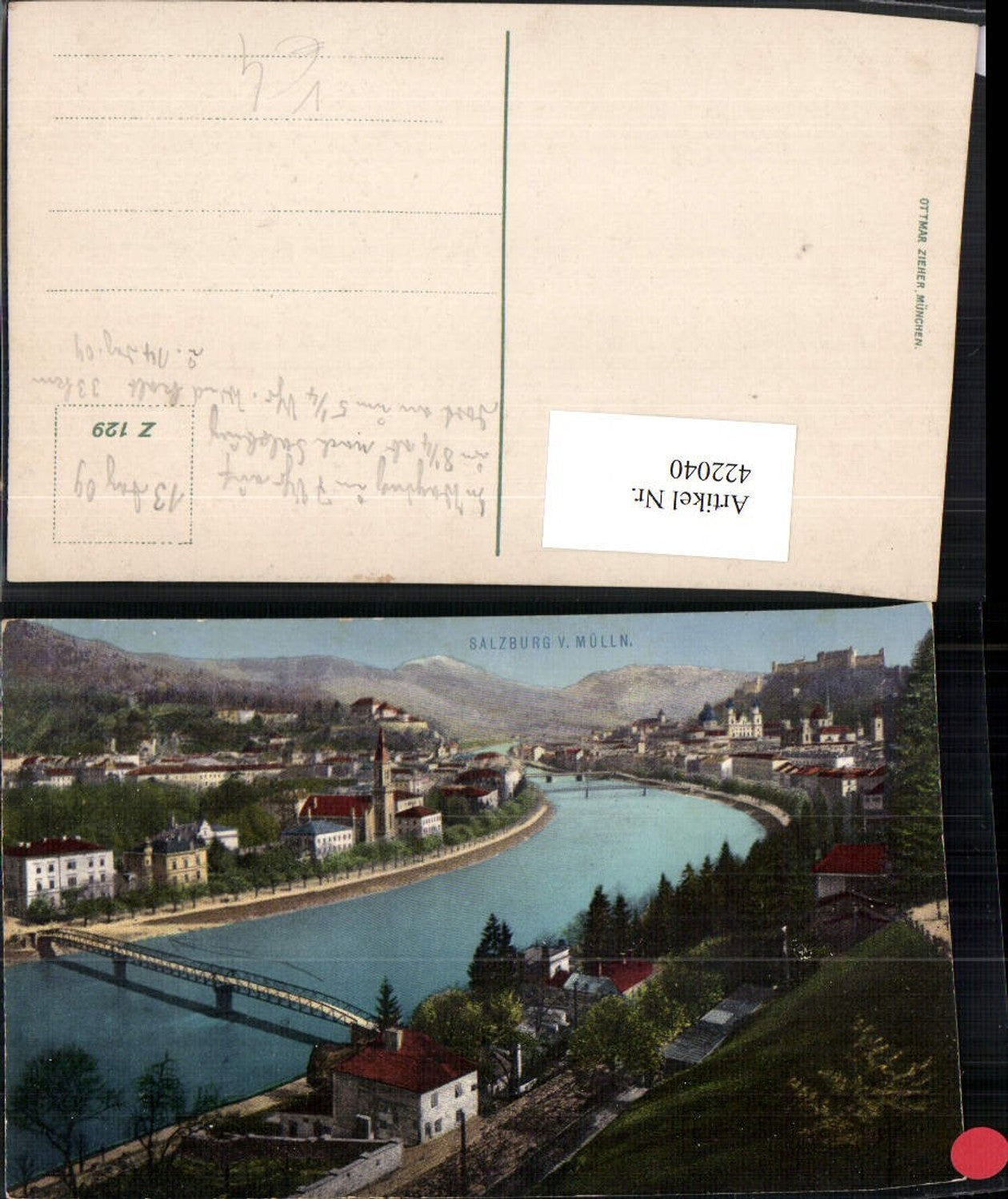 422040,Salzburg Totale von Mülln pub Ottmar Zieher 129