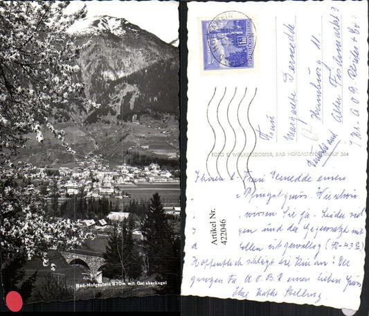 422046,Bad Hofgastein Totale m. Gaiskarkogel Bergkulisse Baumblüte