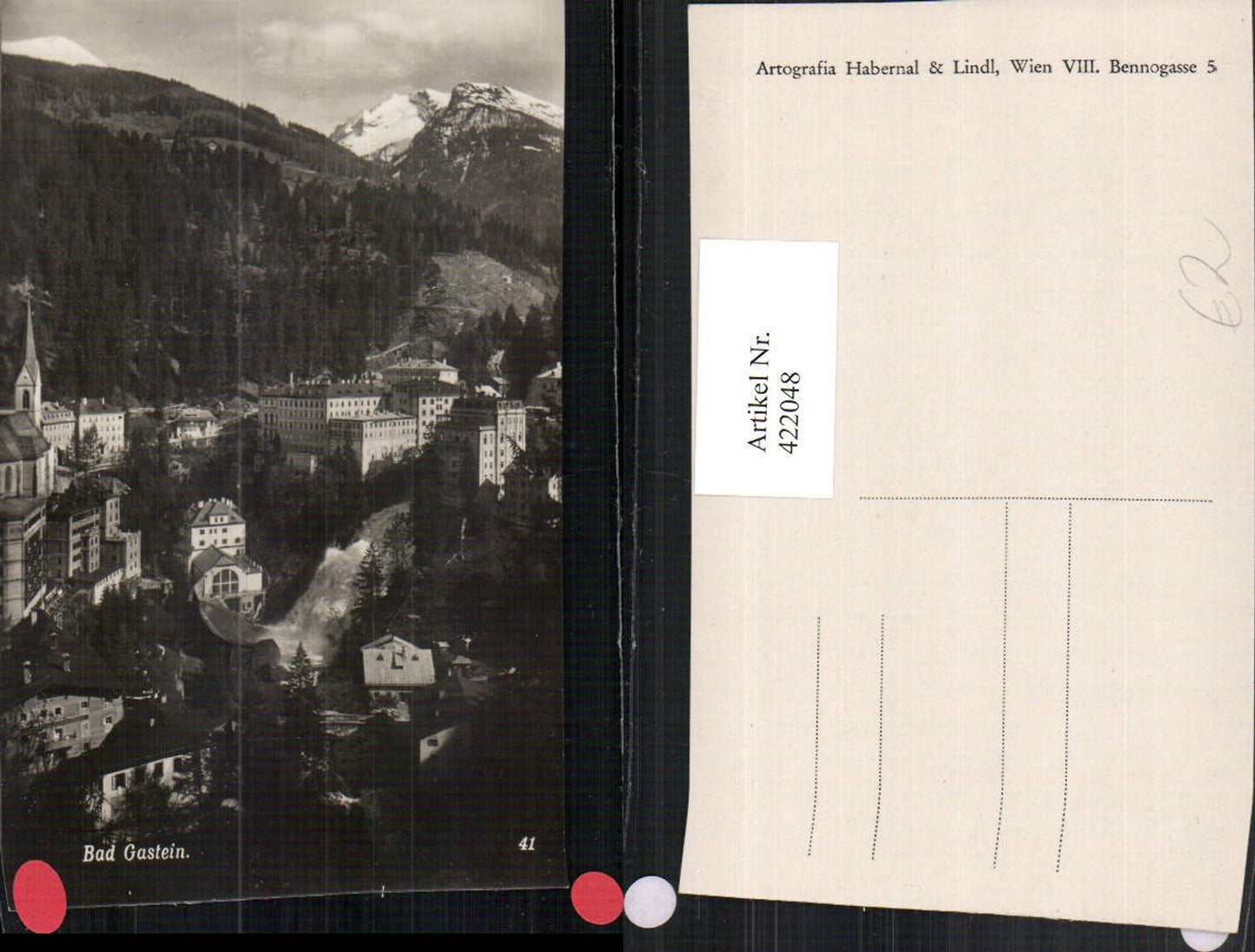 422048,Bad Gastein Teilansicht Bergkulisse