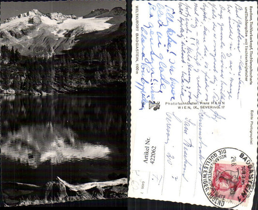 422062,Badgastein Bad Gastein Reedsee See m. Tischlerkarkopf Bergkulisse
