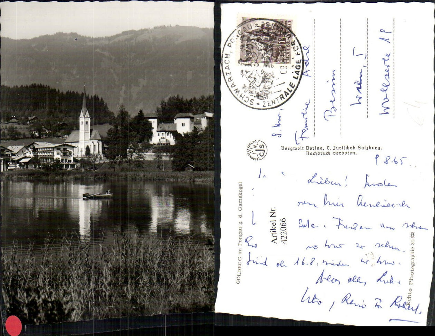 422066,Goldegg im Pongau Teilansicht geg. Gamskogel