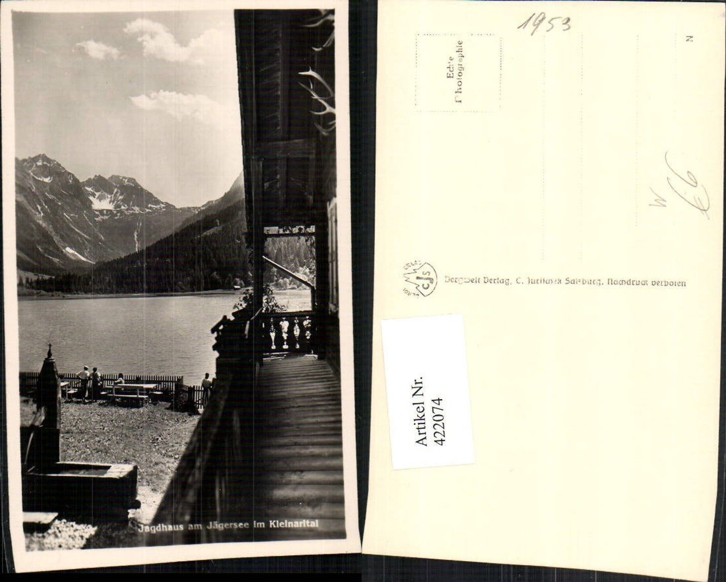 422074,Jagdhaus am Jägersee See im Kleinarltal b. Kleinarl Bergkulisse