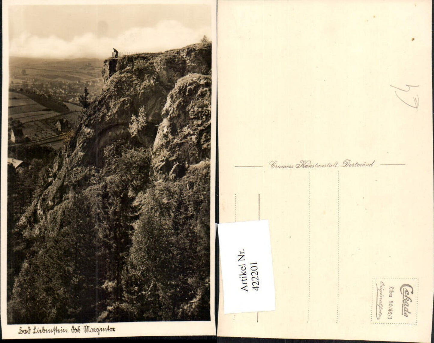422201,Bad Liebenstein Das Morgentor Felsen