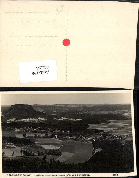 422233,Sächsische Schweiz Gohrisch Totale m. Lilienstein
