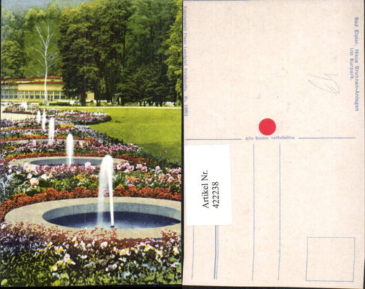 422238,Bad Elster Brunnen-Anlagen im Kurpark