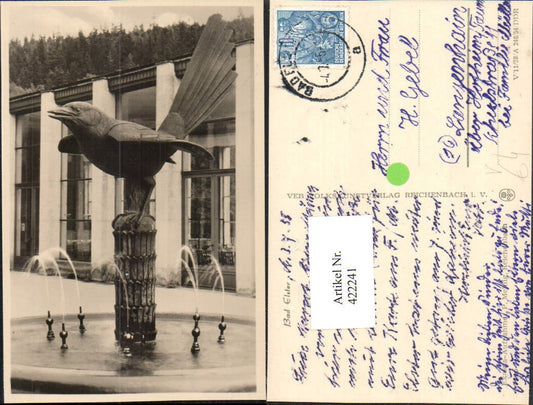 422241,Bad Elster Brunnen Vogel Figur pub VEB