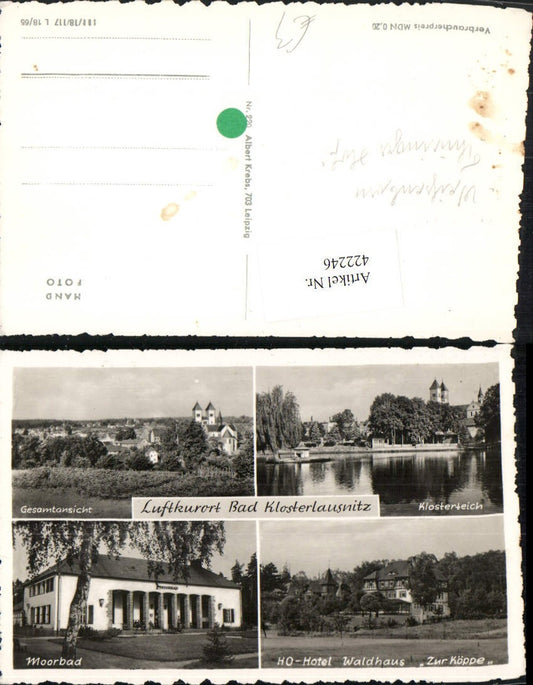 422246, Bad Klosterlausnitz, Total view of the Moorbad Hotel Waldhaus zur Köppe Teich, Multi-view map