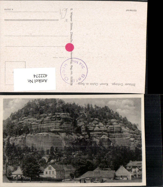 422274,Oybin Teilansicht m. Berg