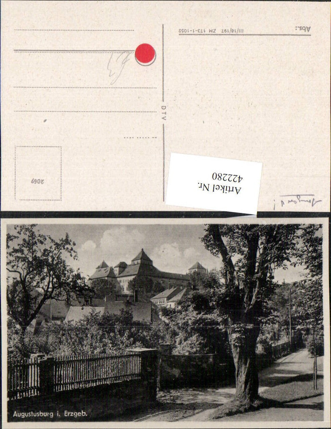422280,Augustusburg im Erzgebirge Blick zum Schloss