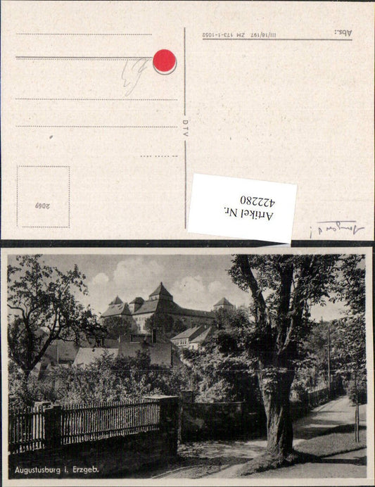 422280,Augustusburg im Erzgebirge Blick zum Schloss