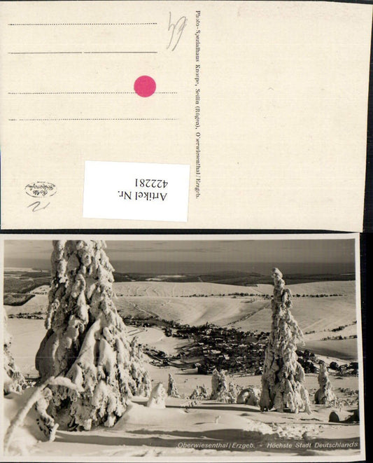 422281,Oberwiesenthal im Erzgebirge Totale Winterbild
