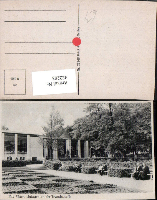 422283,Bad Elster Anlagen an d. Wandelhalle