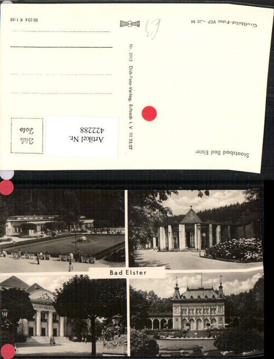 422288,Bad Elster Staatsbad Kurtheater Kurhaus Mehrbildkarte