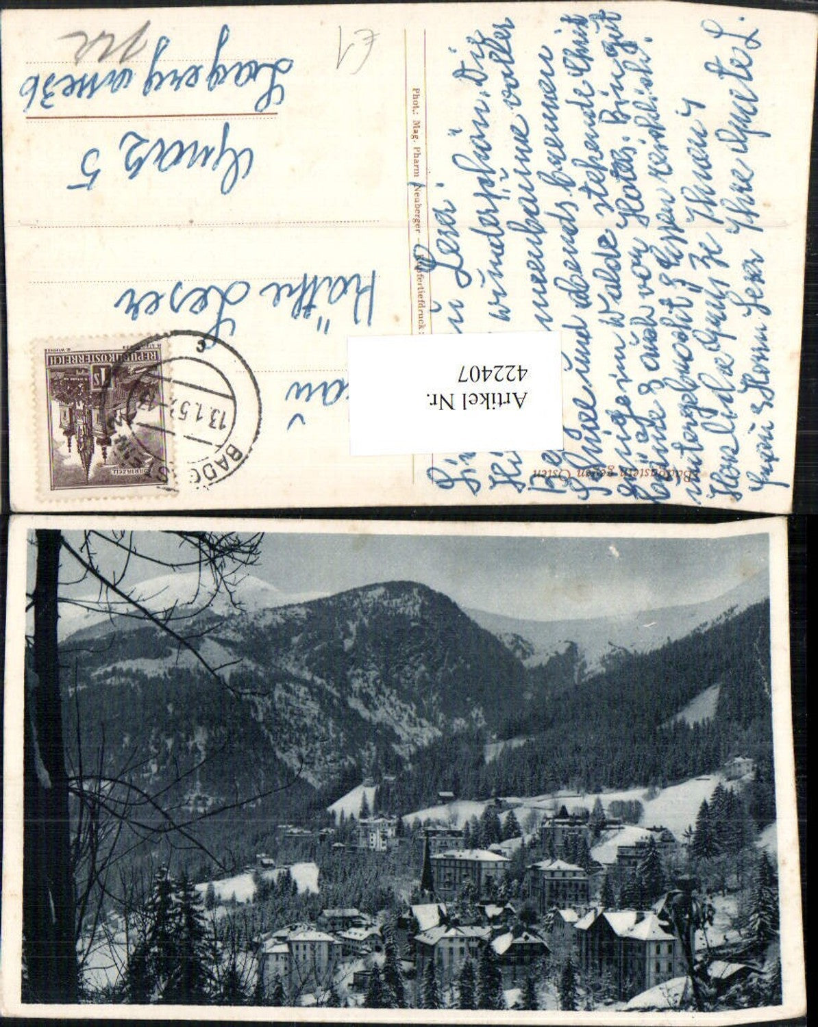 Alte Ansichtskarte – Old Postcard