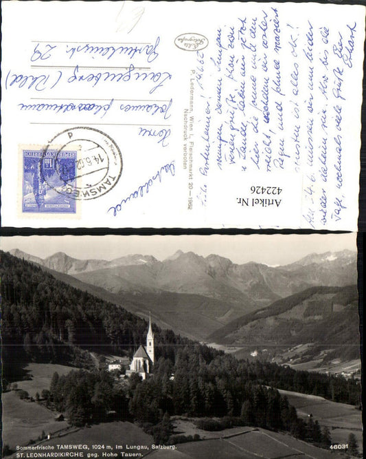 422426,Tamsweg im Lungau St. Leonhardikirche Kirche Bergkulisse