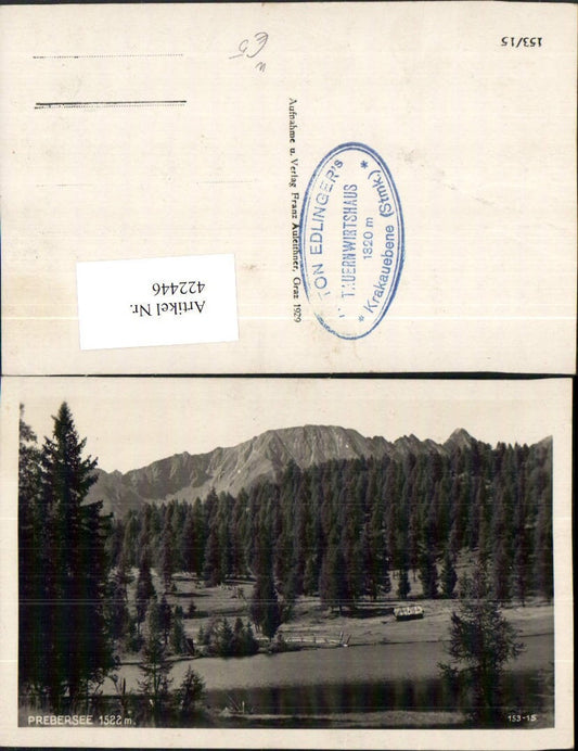 422446,Prebersee See b. Tamsweg im Lungau Bergkulisse
