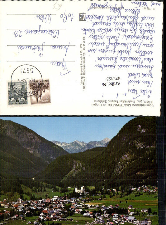 422455,Mauterndorf im Lungau Totale geg. Radstädter Tauern Bergkulisse