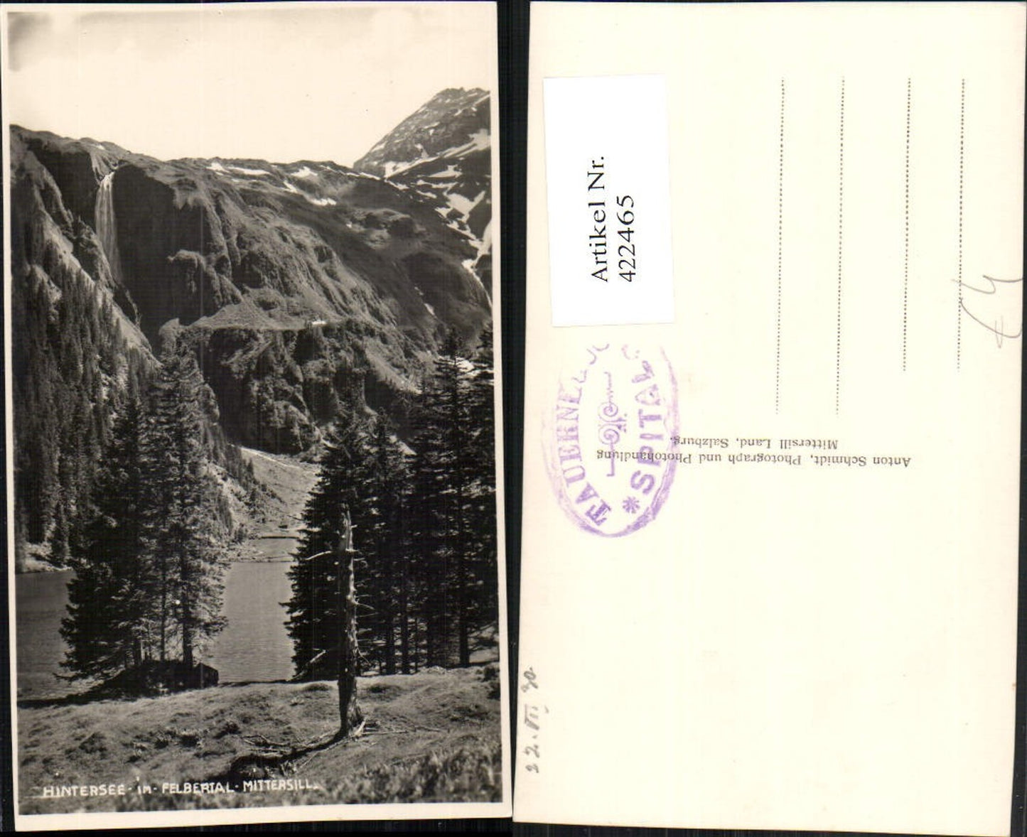 422465,Hintersee See im Felbertal b. Mittersill Bergkulisse