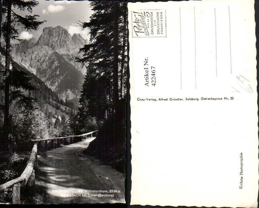 422467,Weissbach b. Lofer Hirschbühel m. Mühlsturzhorn Straße Bergkulisse pub Cosy 2273