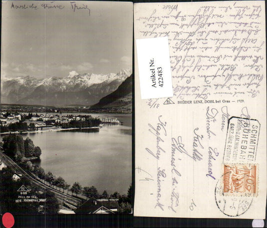 422483,Zell am See Teilansicht m. Steinernen Meer Bergkulisse