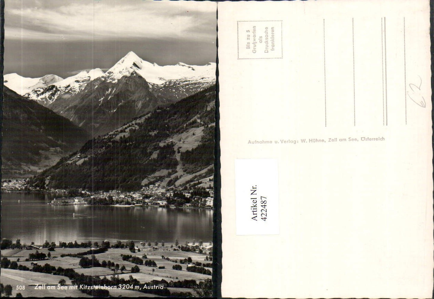 422487,Zell am See Totale m. Kitzsteinhorn Bergkulisse
