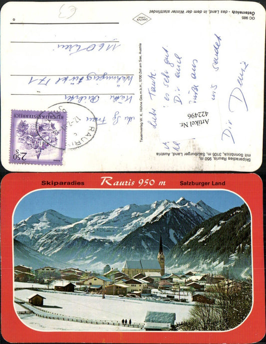 422496,Rauris Totale Bergkulisse Winterbild