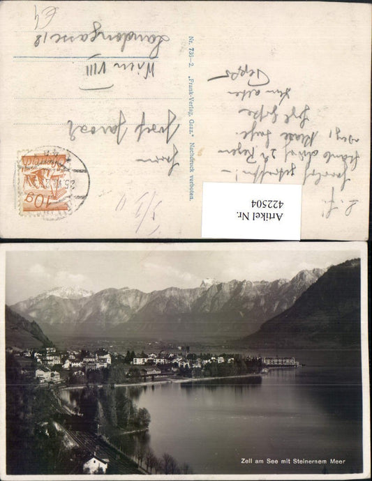 422504,Zell am See Totale m. Steinernem Meer Bergkulisse