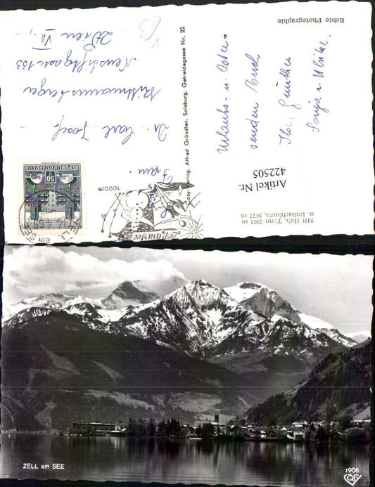 422505,Zell am See Teilansicht m. Hoher Tenn u. Imbachhorn Bergkulisse pub Cosy 1906