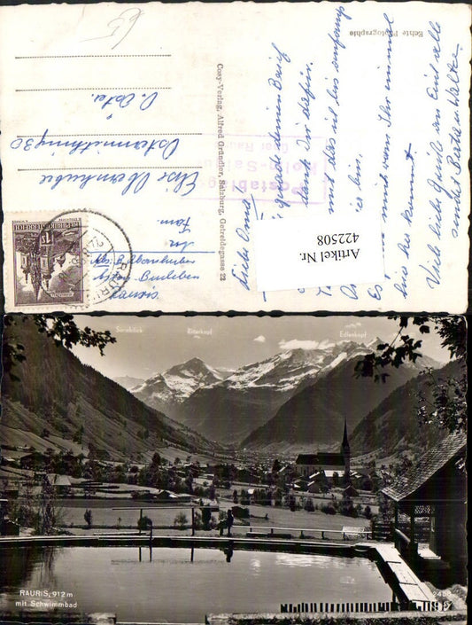 422508,Rauris Totale Schwimmbad Bergkulisse