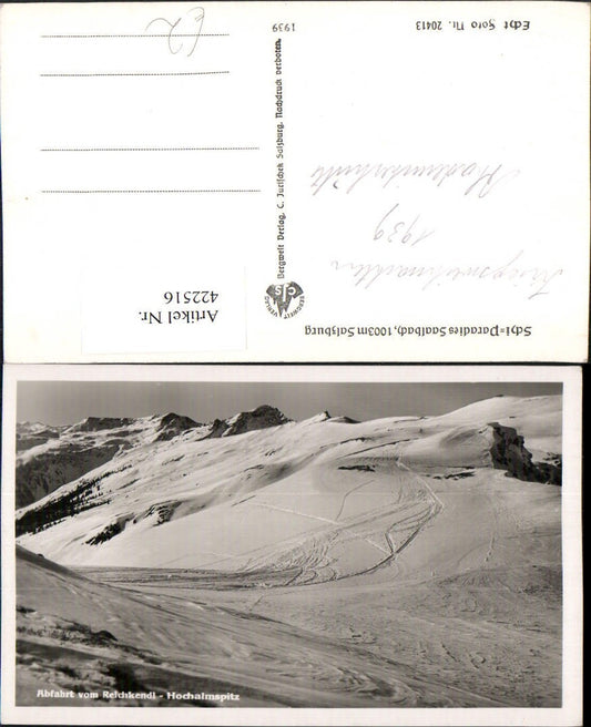422516,Saalbach Abfahrt vom Reichkendl Hochalmspitz Bergkulisse