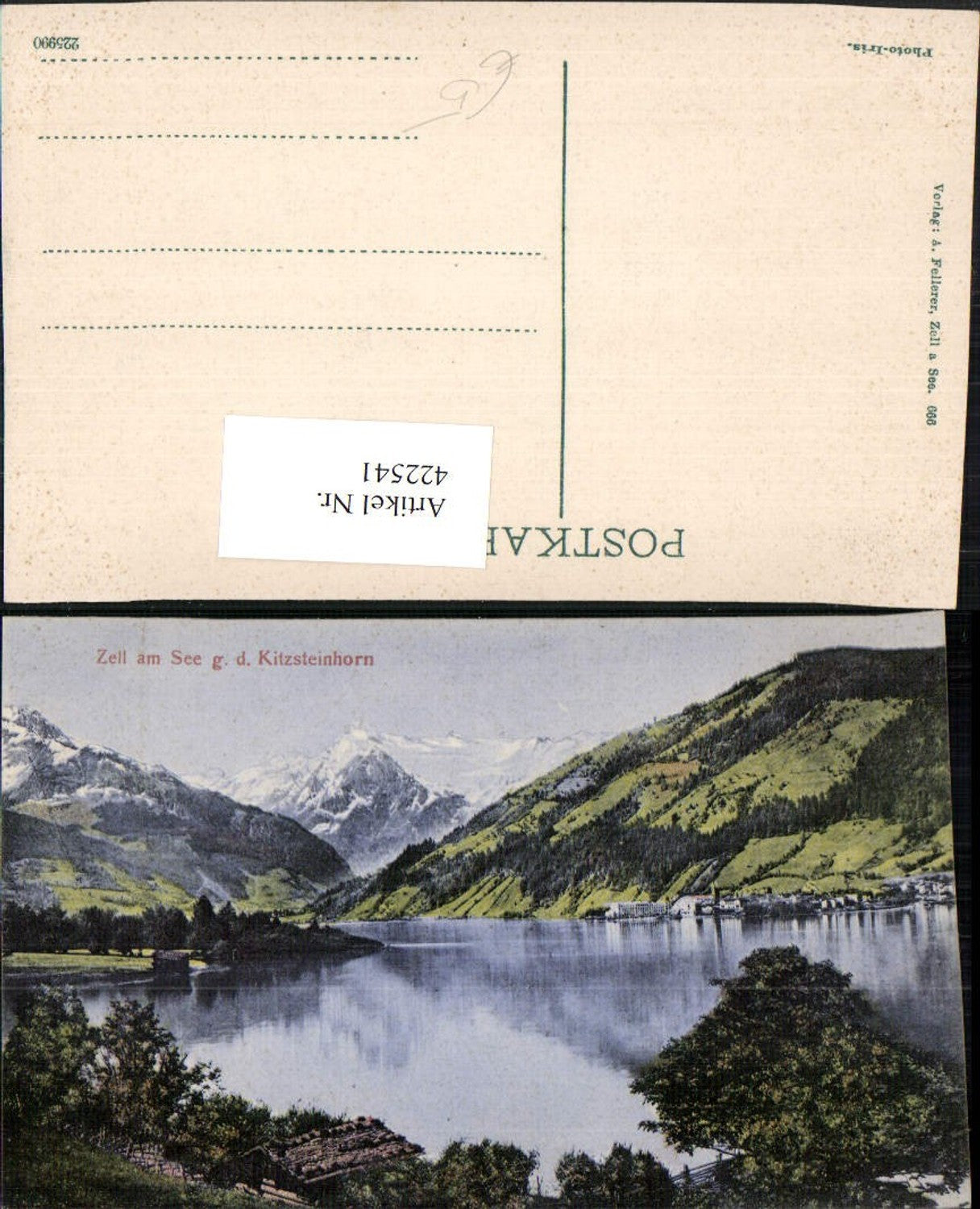 422541,Blick auf Zell am See geg. Kitzsteinhorn Bergkulisse