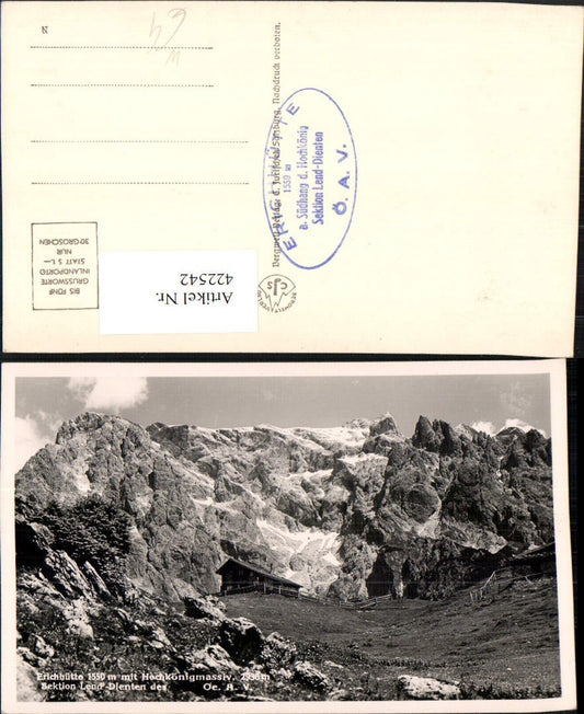 422542,Erichhütte Berghütte b. Dienten m. Hochkönig Bergkulisse