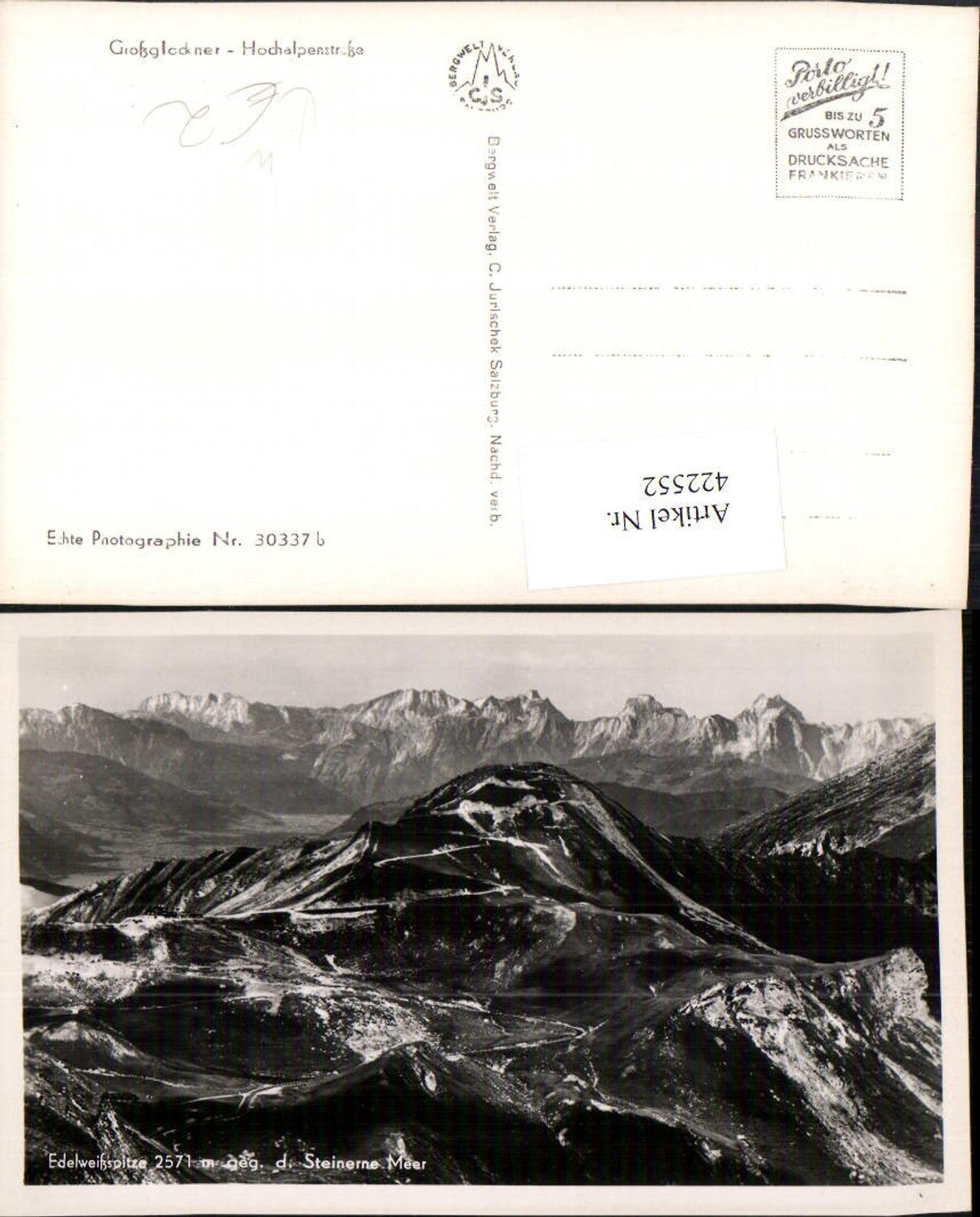 422552,Großglockner Hochalpenstraße Edelweißspitze b. Fusch Bergkulisse