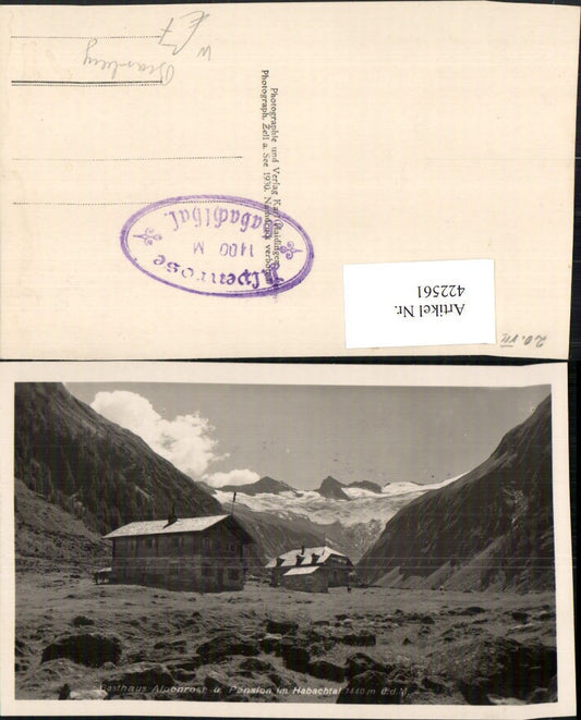 422561,Gasthaus Alpenrose u. Pension im Habachtal b. Bramberg Bergkulisse