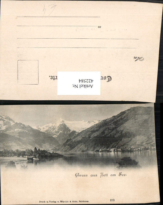 422584,Gruß aus Zell am See Teilansicht Bergkulisse