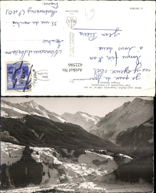 422586,Hollersbach im Pinzgau Totale Bergkulisse Winterbild