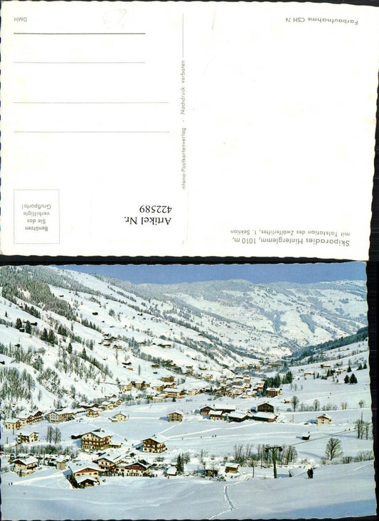 422589,Hinterglemm Totale Bergkulisse Winterbild