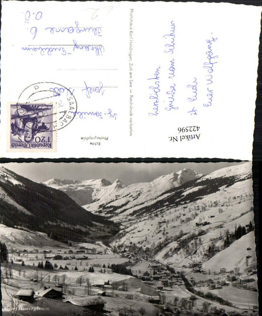 422596,Hinterglemm Totale Bergkulisse Winterbild