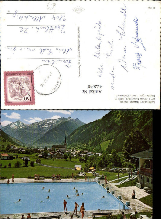 422640,Rauris am Hohen Sonnblick Totale Schwimmbad Bergkulisse