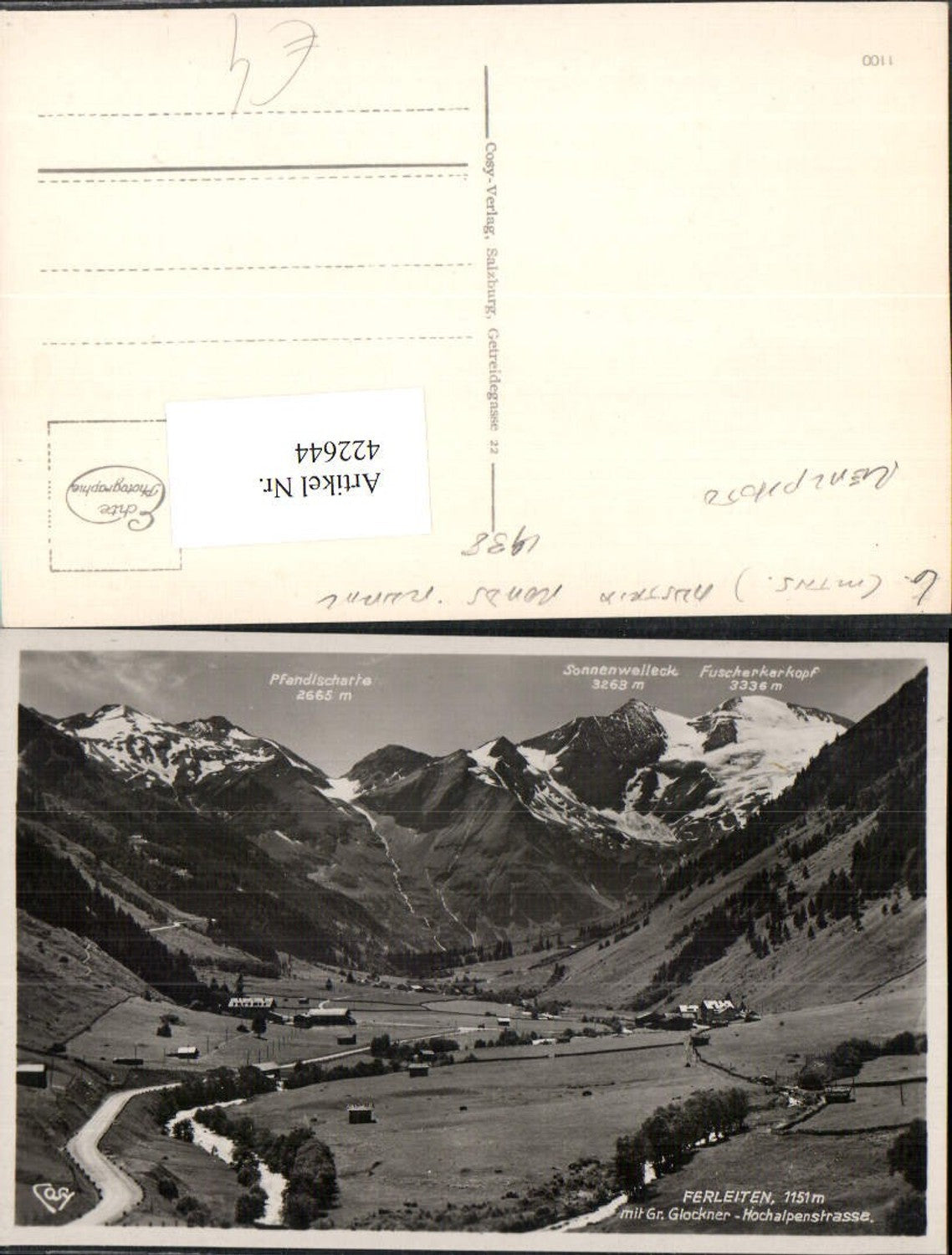 422644,Ferleiten b. Fusch Totale m. Großglockner Bergkulisse pub Cosy