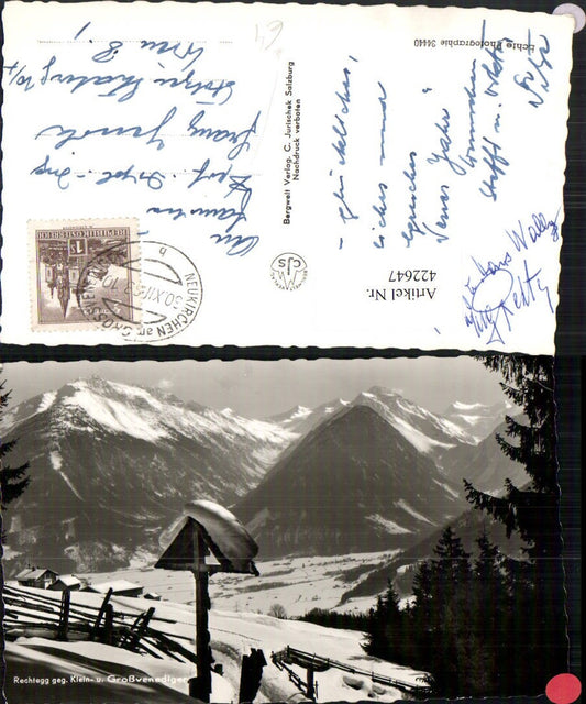 422647,Rechtegg b. Neukirchen geg. Venediger Bergkulisse Winterbild