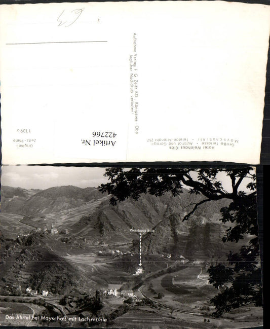 422766,Ahrtal bei Mayschoß m. Lochmühle u. Weinhaus Kläs