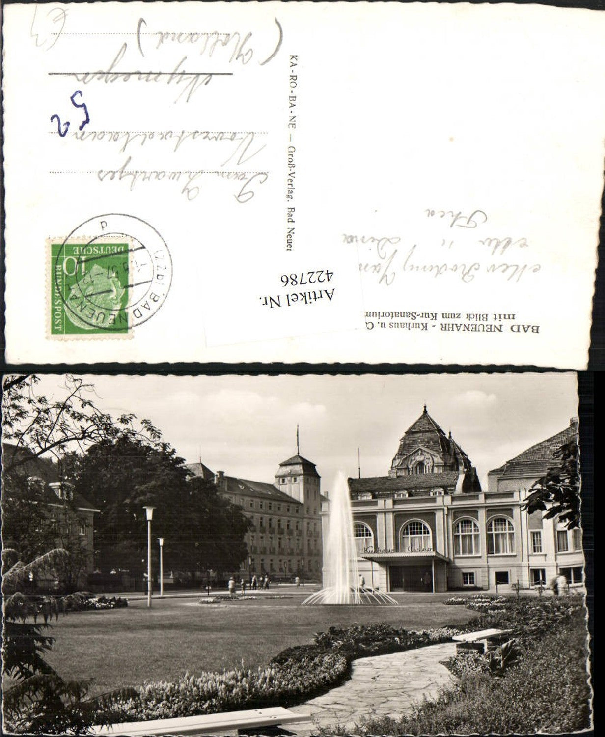 422786,Bad Neuenahr Kurhaus u. Casino m. Blick zum Sanatorium