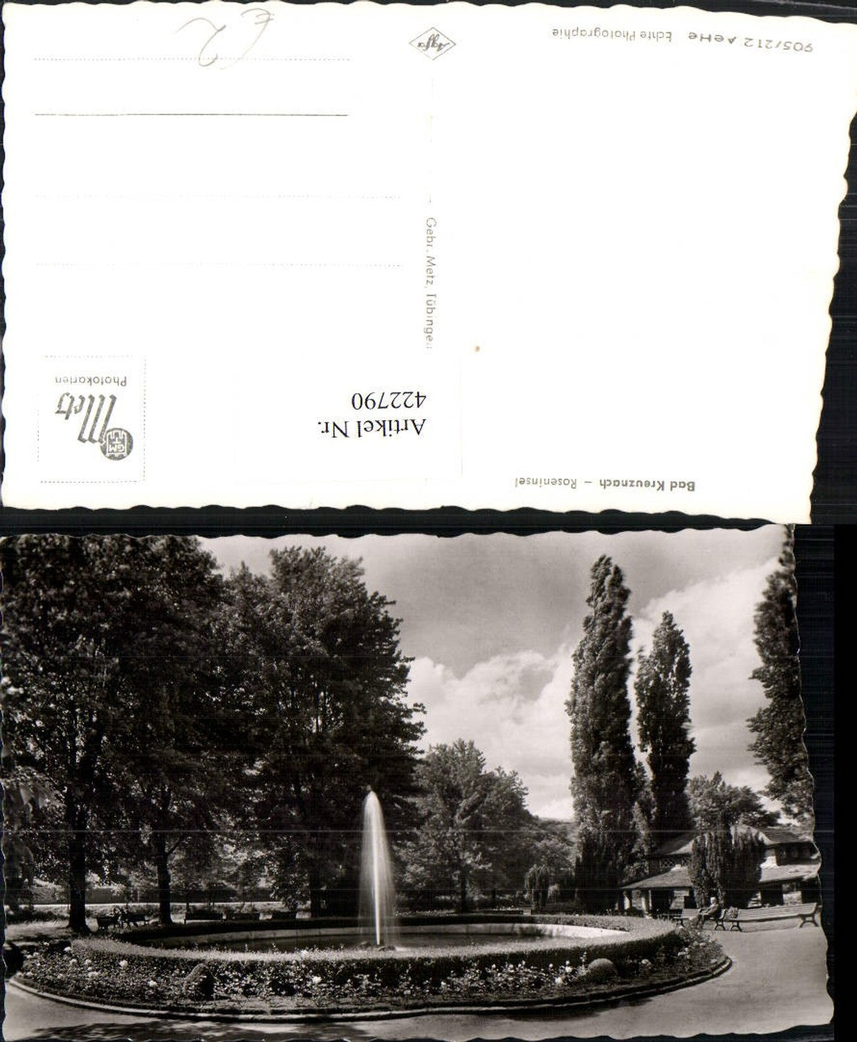 422790,Bad Kreuznach Roseninsel Brunnen Fontäne