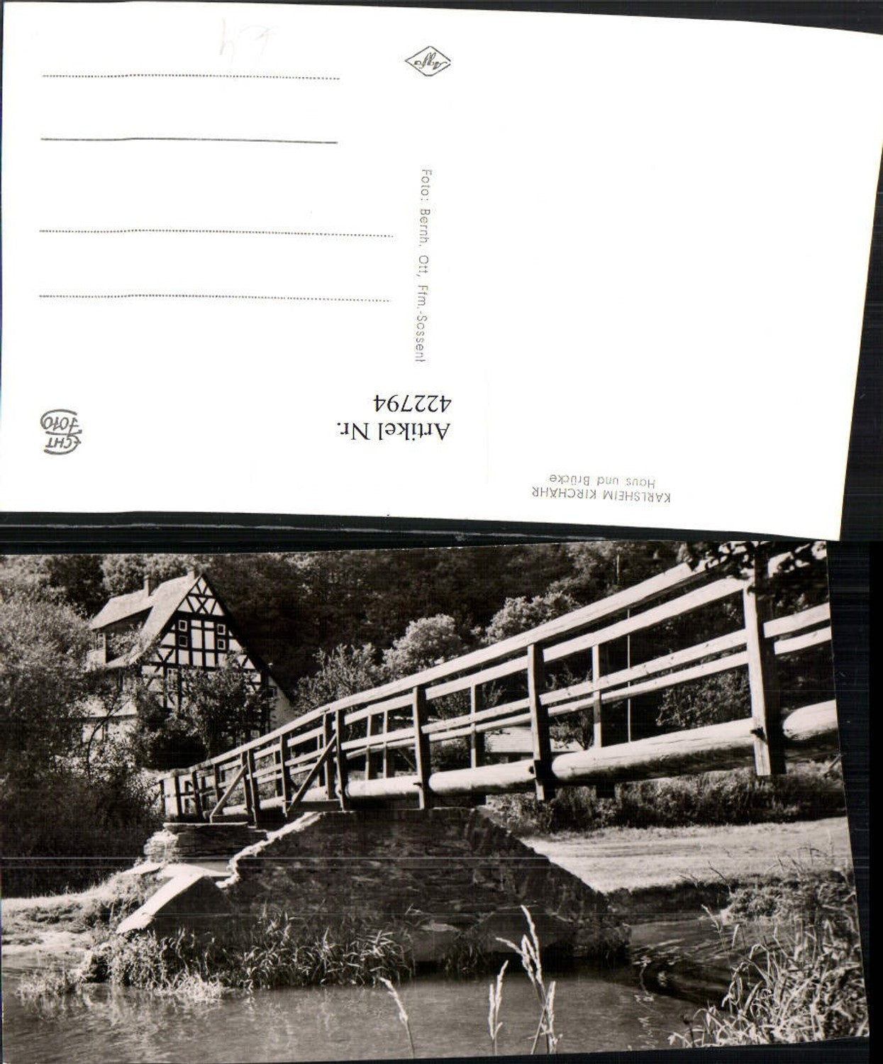 422794,Gackenbach Karlsheim Kirchähr Haus und Brücke