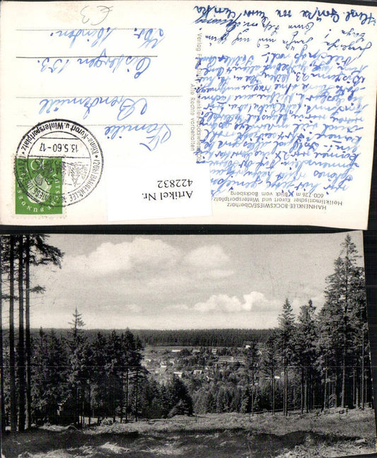 422832,Hahnenklee-Bockswiese im Oberharz Blick vom Bocksberg