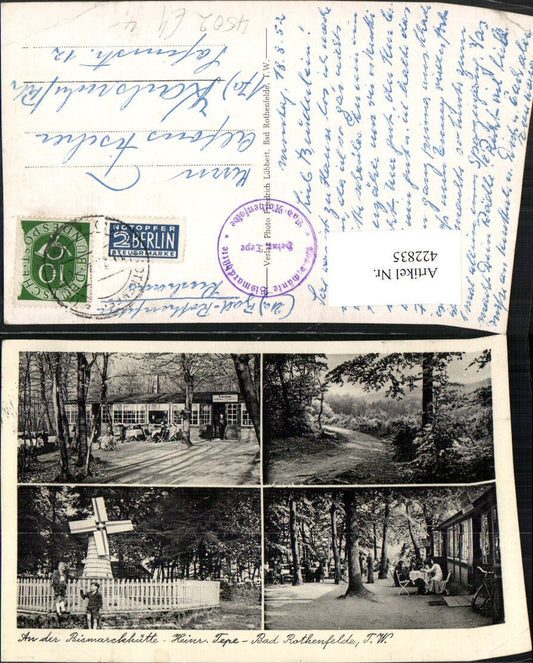 422835,Bad Rothenfelde Tepe Bismarckhütte Windmühle Mehrbildkarte