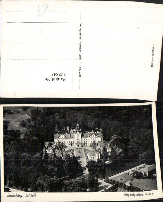422845,Bückeburg Schloss Fliegeraufnahme