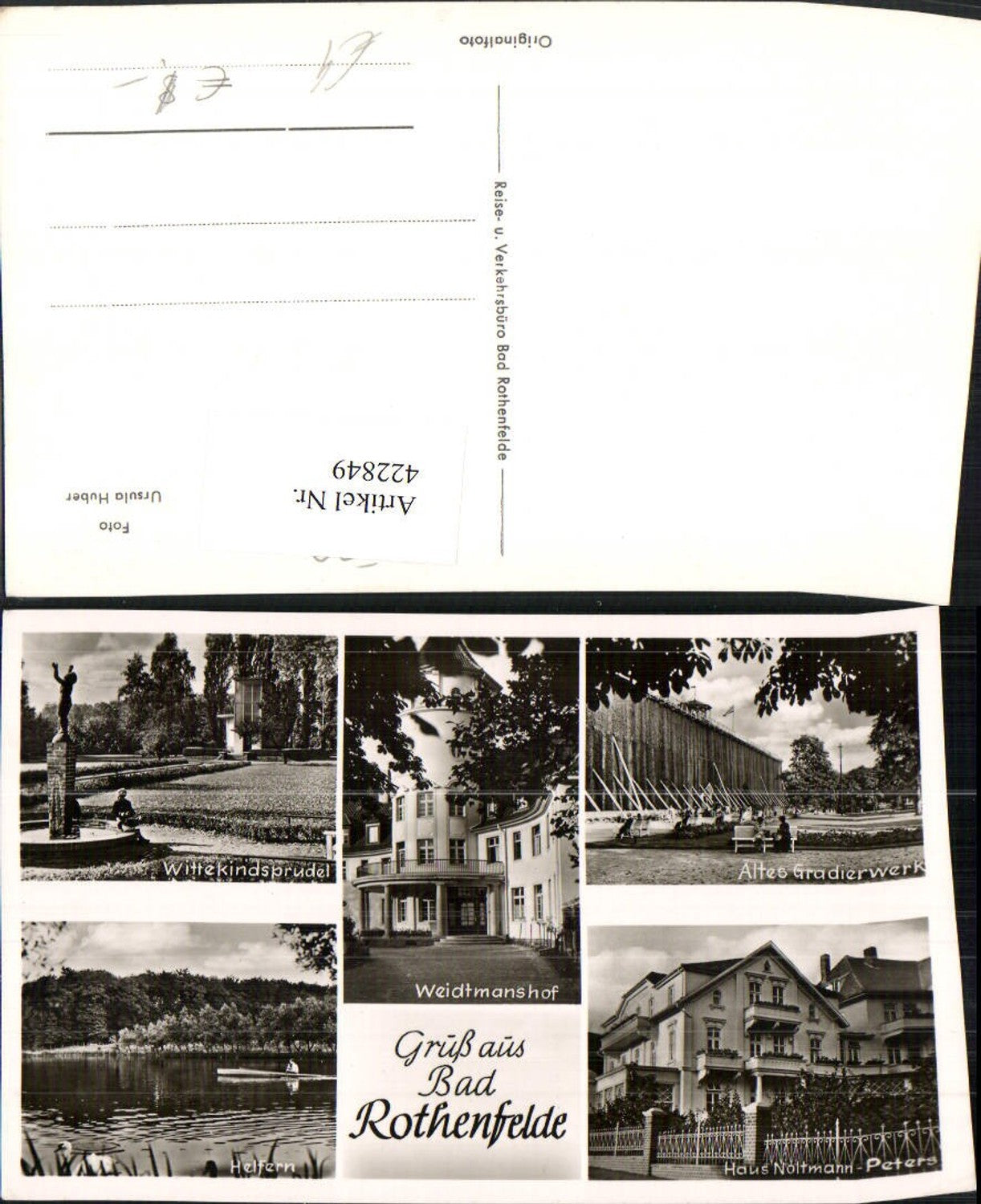 422849,Bad Rothenfelde Gradierwerk Weidtmanshof Sprudel Haus Mehrbildkarte